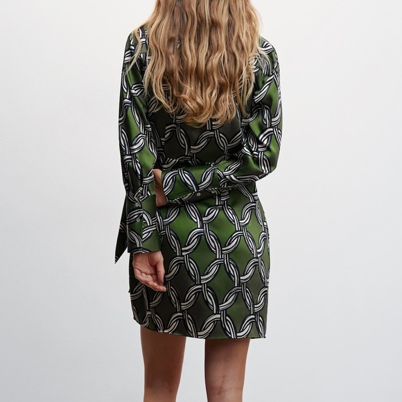 Mango | Chain Print Dress - Picture 2 of 5